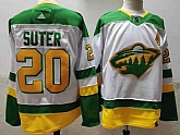 Wild 20 Ryan Suter White 2020-21 Reverse Retro Adidas Jersey,baseball caps,new era cap wholesale,wholesale hats